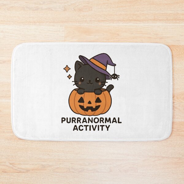 Item preview, Cute Halloween Cat in Pumpkin with Witch Hat designed and sold by RuweisVibes.