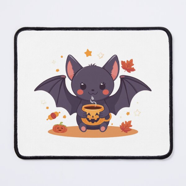 Item preview, Cute Halloween Bat with a Spiced Latte designed and sold by Room303Ltd.