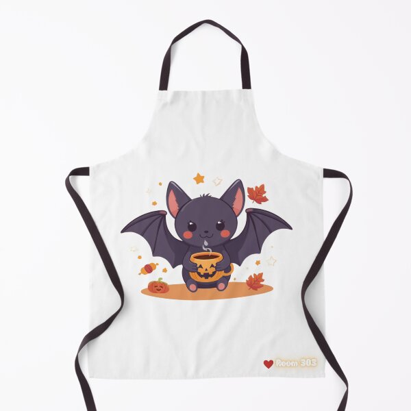 Item preview, Cute Halloween Bat with a Spiced Latte designed and sold by Room303Ltd.