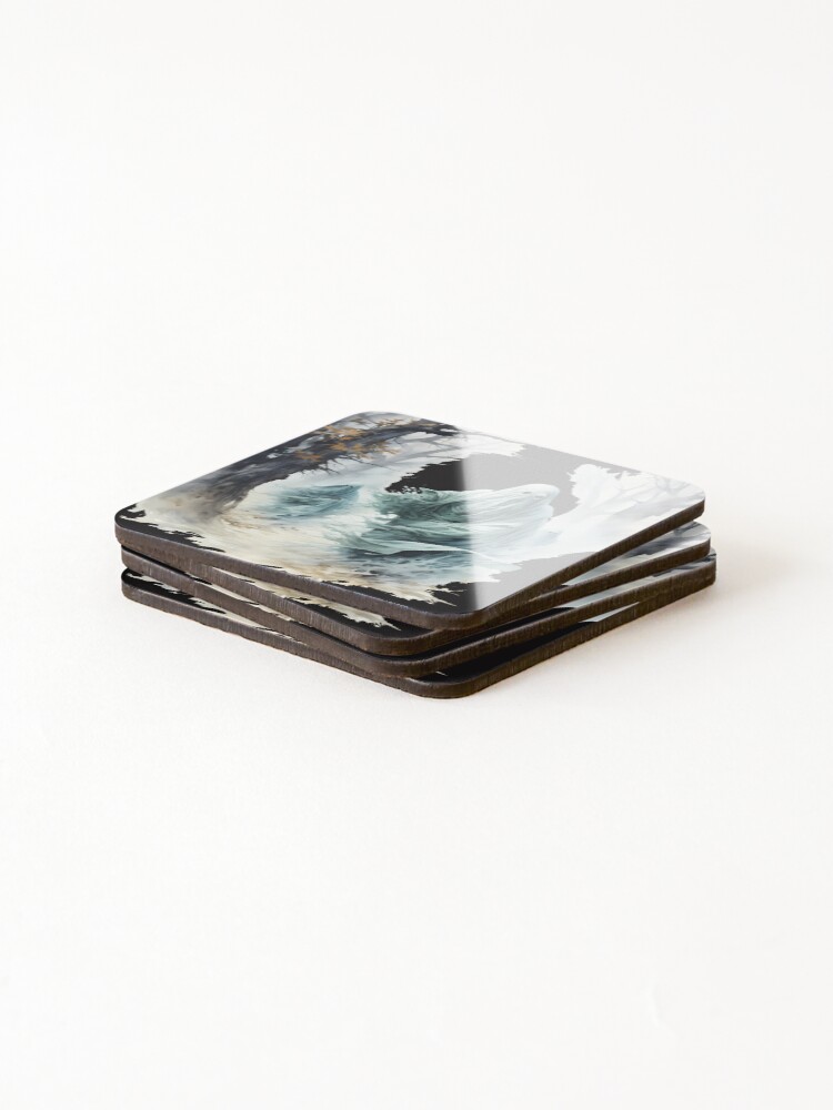 Thumbnail 4 of 5, Coasters (Set of 4), Ghost 02 designed and sold by RWT-Design.