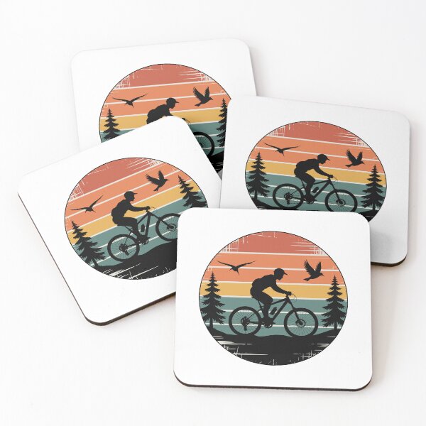 Item preview, mountain biker art retro designed and sold by meseewa.
