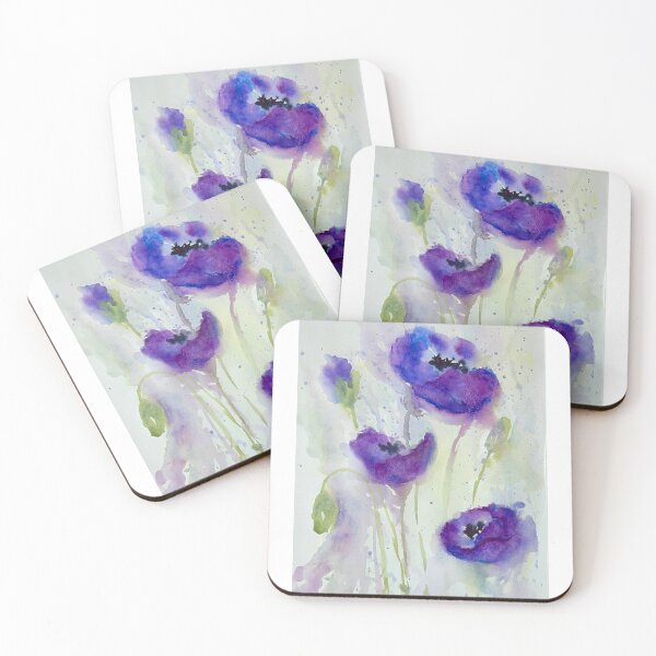 Item preview, Purple Poppies designed and sold by PaintyCreator.