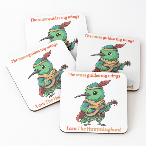 Item preview, The Hummingbard – Lyrical Bard Hummingbird RPG Animal  designed and sold by Pets & Memes & Stuff.