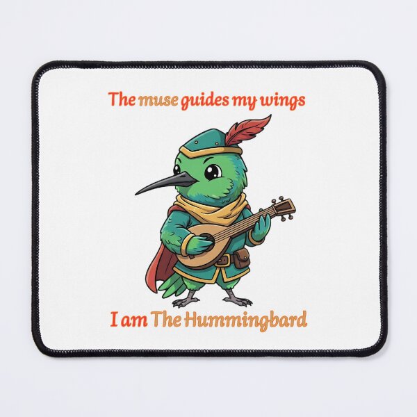 Item preview, The Hummingbard – Lyrical Bard Hummingbird RPG Animal  designed and sold by Pets & Memes & Stuff.