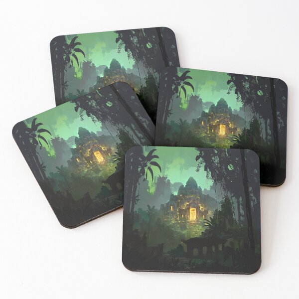 Item preview, Lost Temple In Glowing Jungle designed and sold by Christian Weiss.