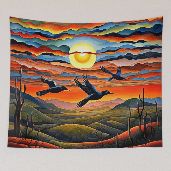 Item preview, Birds at sunset 2 designed and sold by George Hutton Hunter.