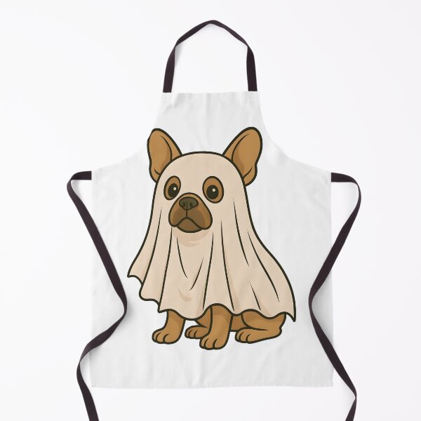 Item preview, French Bulldog in a Ghost costume designed and sold by Room303Ltd.