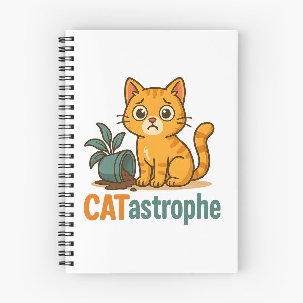Item preview, CATastrophe – Cartoon Cat Humor T-Shirt designed and sold by SVALANART.