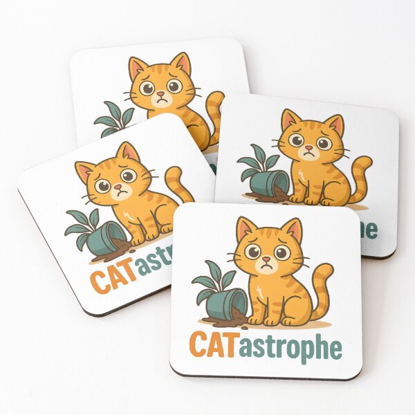 Artikelvorschau, CATastrophe – Comic Katzen Humor Design entworfen und verkauft von SVALANART.