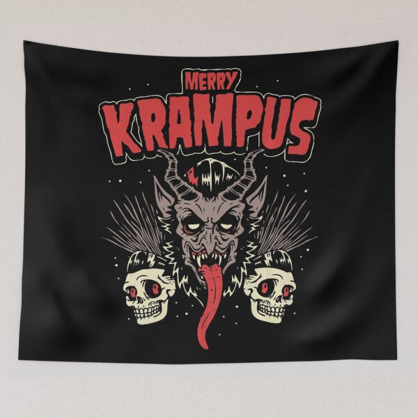 Item preview, Merry Krampus Christmas Psychobilly Horror designed and sold by TREYA ALLEN.
