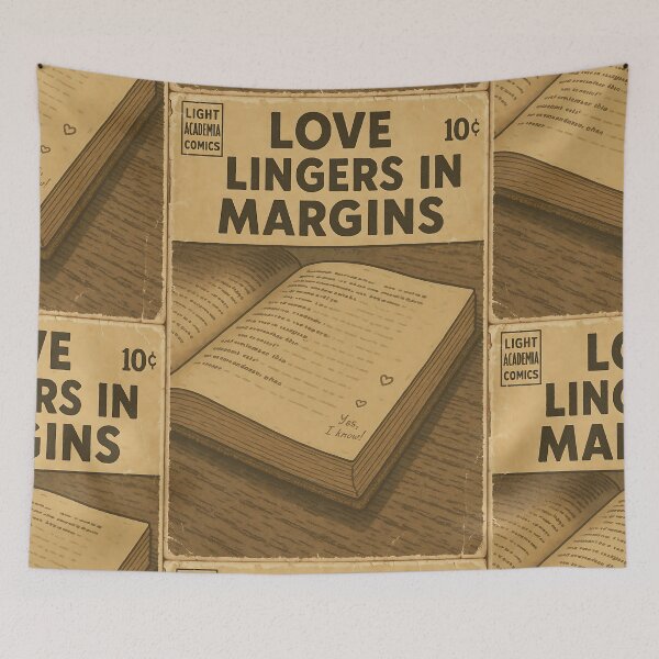 Item preview, Romantic Light Academia: Love lingers in margins designed and sold by bapupa.