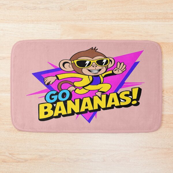 Item preview, Go Bananas Funny Monkey Retro Cartoon Design designed and sold by MARK-ZONE.