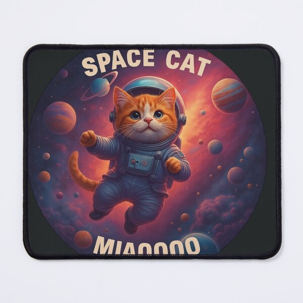 Item preview, Space cat meow designed and sold by MrBoutik.