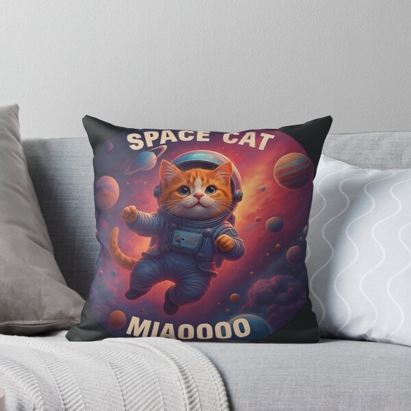Item preview, Space cat meow designed and sold by MrBoutik.