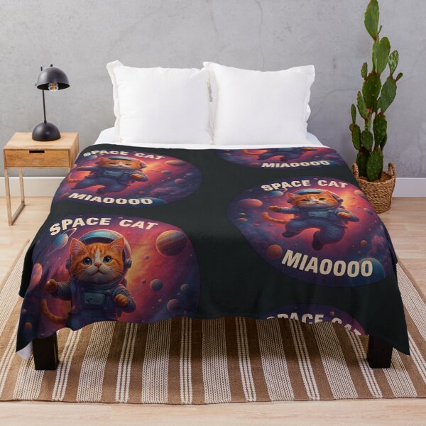 Item preview, Space cat meow designed and sold by MrBoutik.
