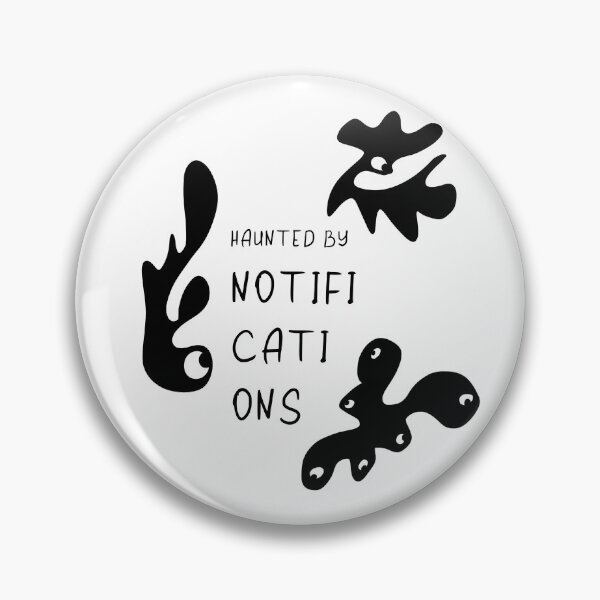 Item preview, “Haunted by Notifications” — Spooky Tech Anxiety designed and sold by atelier-biurni.