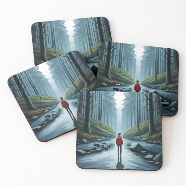 Item preview, lost boy walking in the woods designed and sold by Hermit-Art.