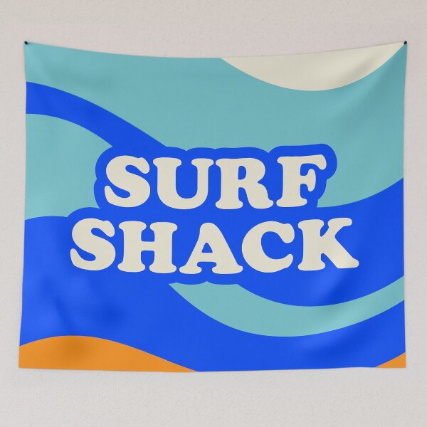 Item preview, Surf Shack Retro Vibe Typography designed and sold by Mantra Mama.