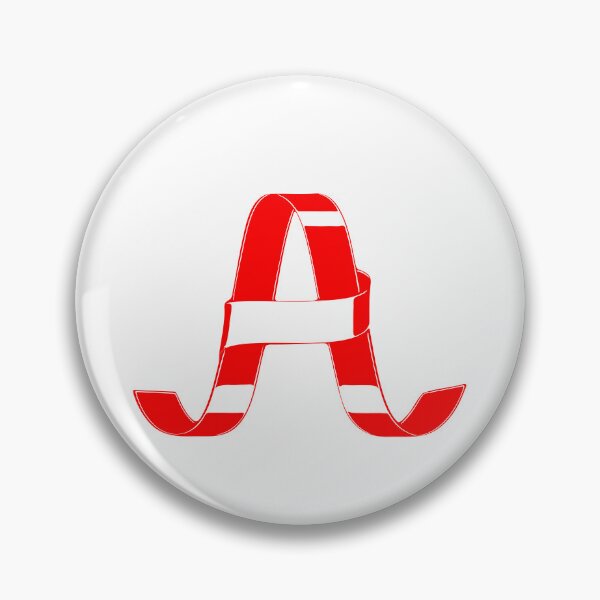 Artikelvorschau, Buchstabe A – Retro-Monogramm-Kalligraphie mit rotem Band entworfen und verkauft von uncoXab.