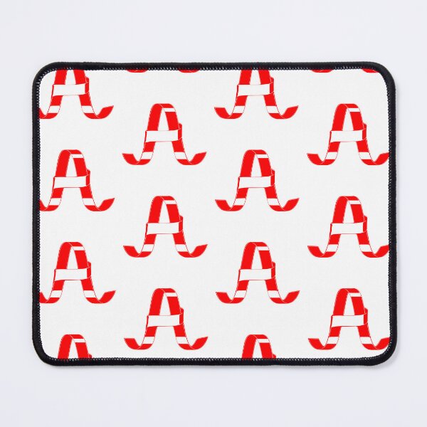 Item preview, Letter A – Retro Red Ribbon Monogram Calligraphy designed and sold by uncoXab.