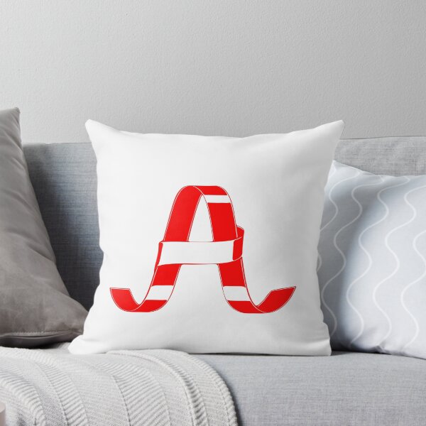 Item preview, Letter A – Retro Red Ribbon Monogram Calligraphy designed and sold by uncoXab.