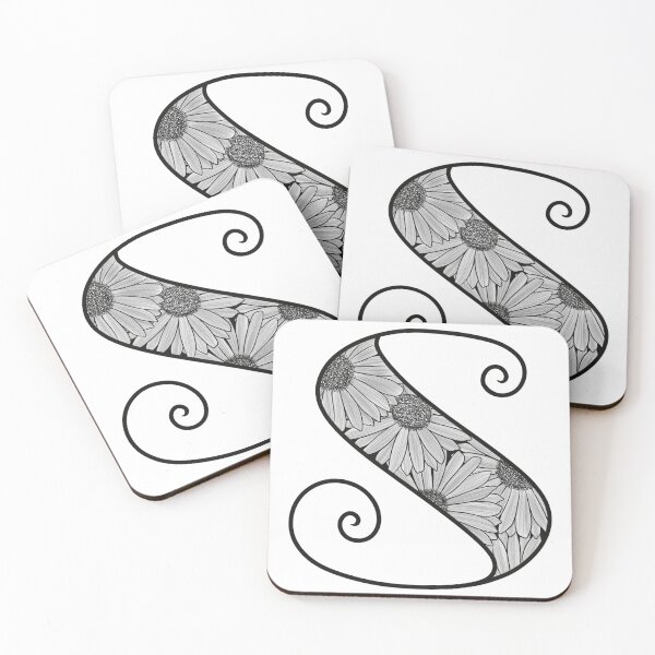 Item preview, Sunflower Inspired Letter S designed and sold by SSN-ART.