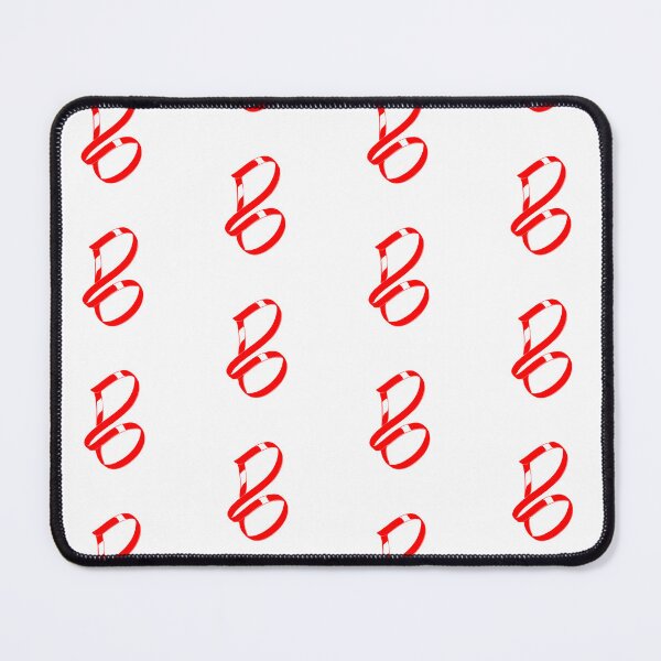 Item preview, Letter B – Retro Red Ribbon Monogram Calligraphy designed and sold by uncoXab.