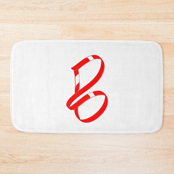 Item preview, Letter B – Retro Red Ribbon Monogram Calligraphy designed and sold by uncoXab.