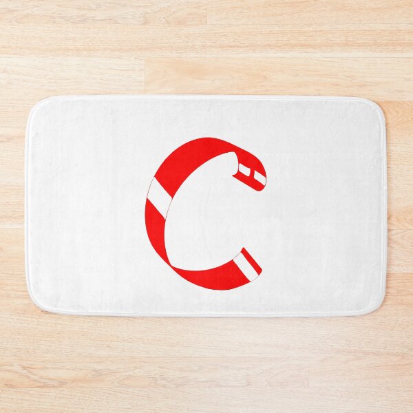 Item preview, Letter C – Retro Red Ribbon Monogram Calligraphy designed and sold by uncoXab.
