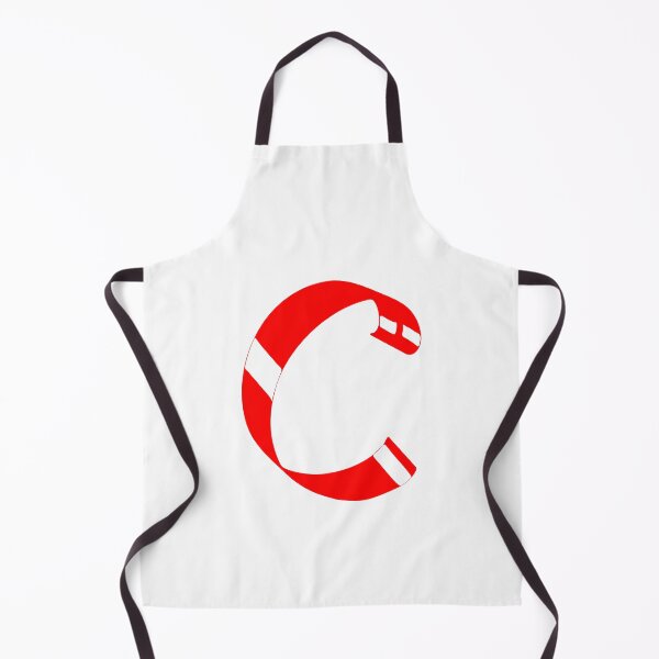 Item preview, Letter C – Retro Red Ribbon Monogram Calligraphy designed and sold by uncoXab.