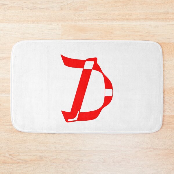 Item preview, Letter D – Retro Red Ribbon Monogram Calligraphy designed and sold by uncoXab.