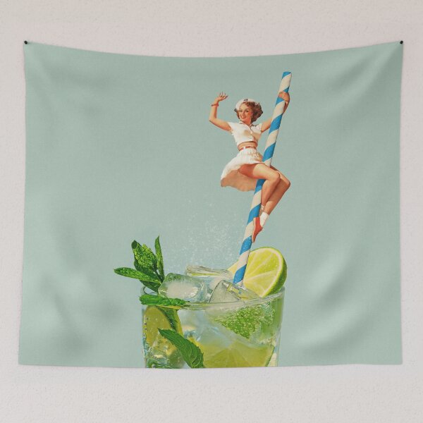 Item preview, Retro Mojito Cocktail designed and sold by Vertigo Artography.