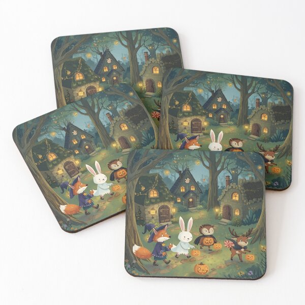 Item preview, Trick-or-Treat in the Enchanted Woodland Village designed and sold by WildlifeWhimsy.