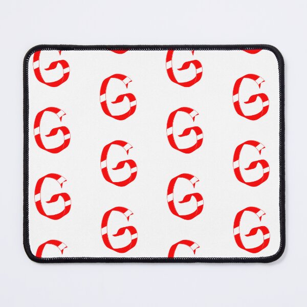 Item preview, Letter G – Retro Red Ribbon Monogram Calligraphy designed and sold by uncoXab.