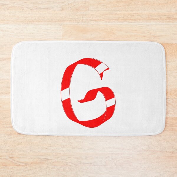 Item preview, Letter G – Retro Red Ribbon Monogram Calligraphy designed and sold by uncoXab.