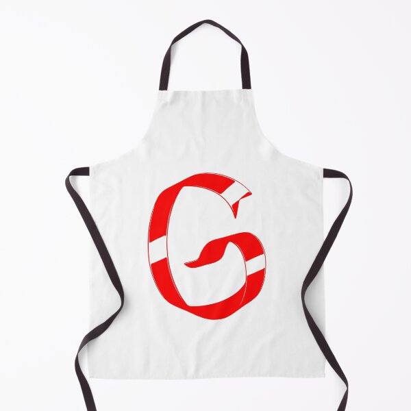 Item preview, Letter G – Retro Red Ribbon Monogram Calligraphy designed and sold by uncoXab.