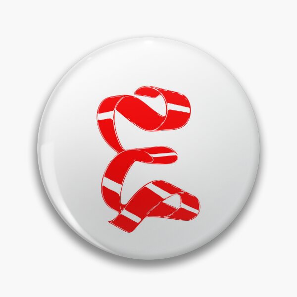 Item preview, Letter E – Retro Red Ribbon Monogram Calligraphy designed and sold by uncoXab.