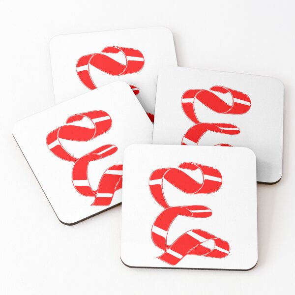 Item preview, Letter E – Retro Red Ribbon Monogram Calligraphy designed and sold by uncoXab.
