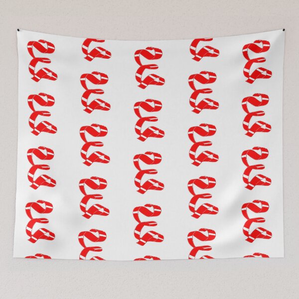 Item preview, Letter E – Retro Red Ribbon Monogram Calligraphy designed and sold by uncoXab.