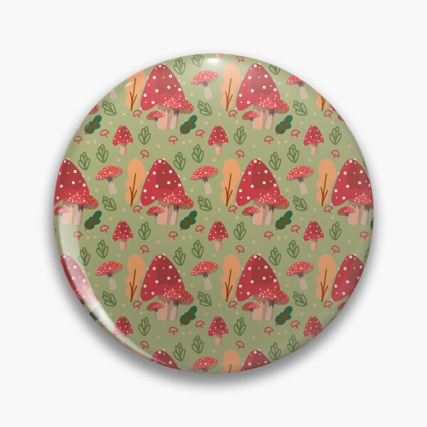 Item preview, Autumn mushrooms Pattern designed and sold by Swadeillustrations.