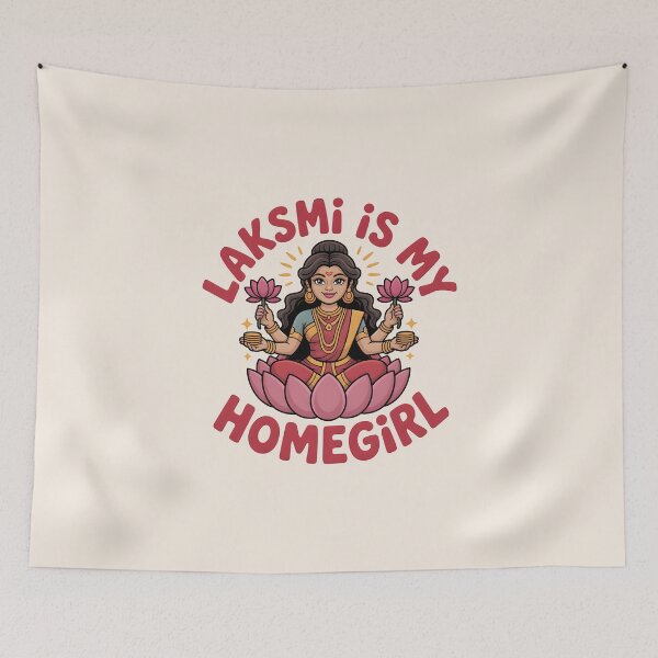 Item preview, Lakshmi Is My Homegirl – Funny Diwali Goddess Design designed and sold by Jollys-ArtShop.