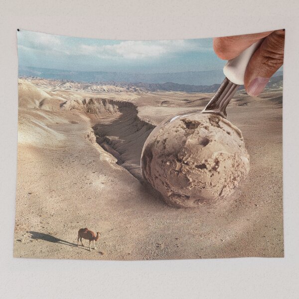 Item preview, Espresso Mirage - Surreal Desert Ice Cream designed and sold by Vertigo Artography.
