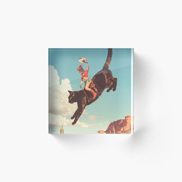 Artikelvorschau, Meehaw - Rodeo Cat Cowgirl / Hengst entworfen und verkauft von Vertigo Artography.
