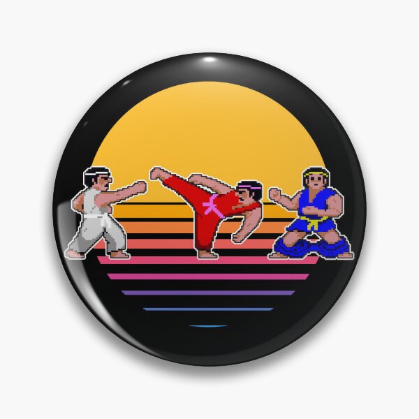Item preview, Pixel Art Karate Fighters Against A Sunset designed and sold by KindOfABigDealTees.