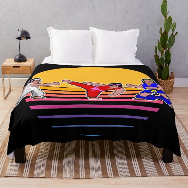 Item preview, Pixel Art Karate Fighters Against A Sunset designed and sold by KindOfABigDealTees.