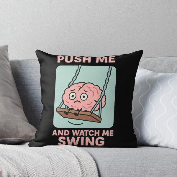 Item preview, Push Me and Watch Me Swing Emotional Humor Design designed and sold by TeeTimeTreasure.