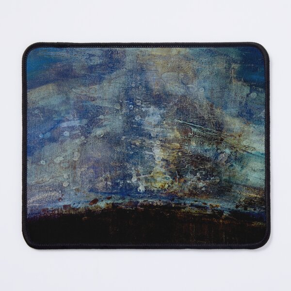 Item preview, Abstract Landscape in Deep Blue and Ochre designed and sold by ElaSzczepaniak.