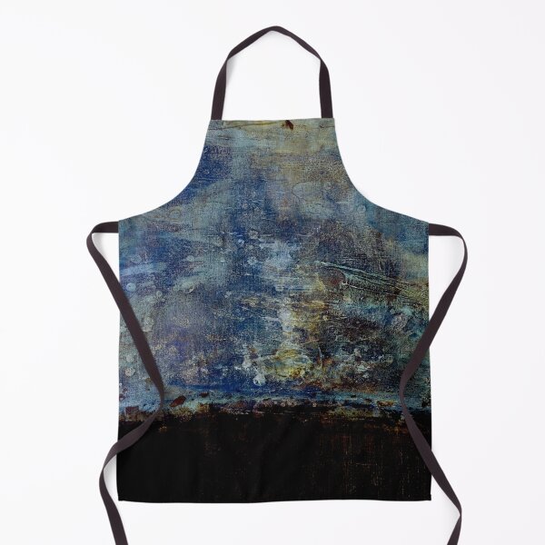 Item preview, Abstract Landscape in Deep Blue and Ochre designed and sold by ElaSzczepaniak.