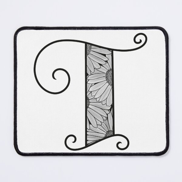 Item preview, Sunflower Inspired Letter T designed and sold by SSN-ART.