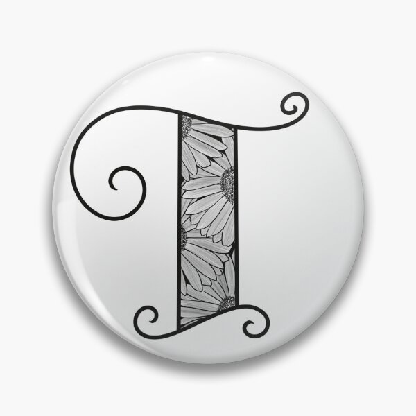 Item preview, Sunflower Inspired Letter T designed and sold by SSN-ART.